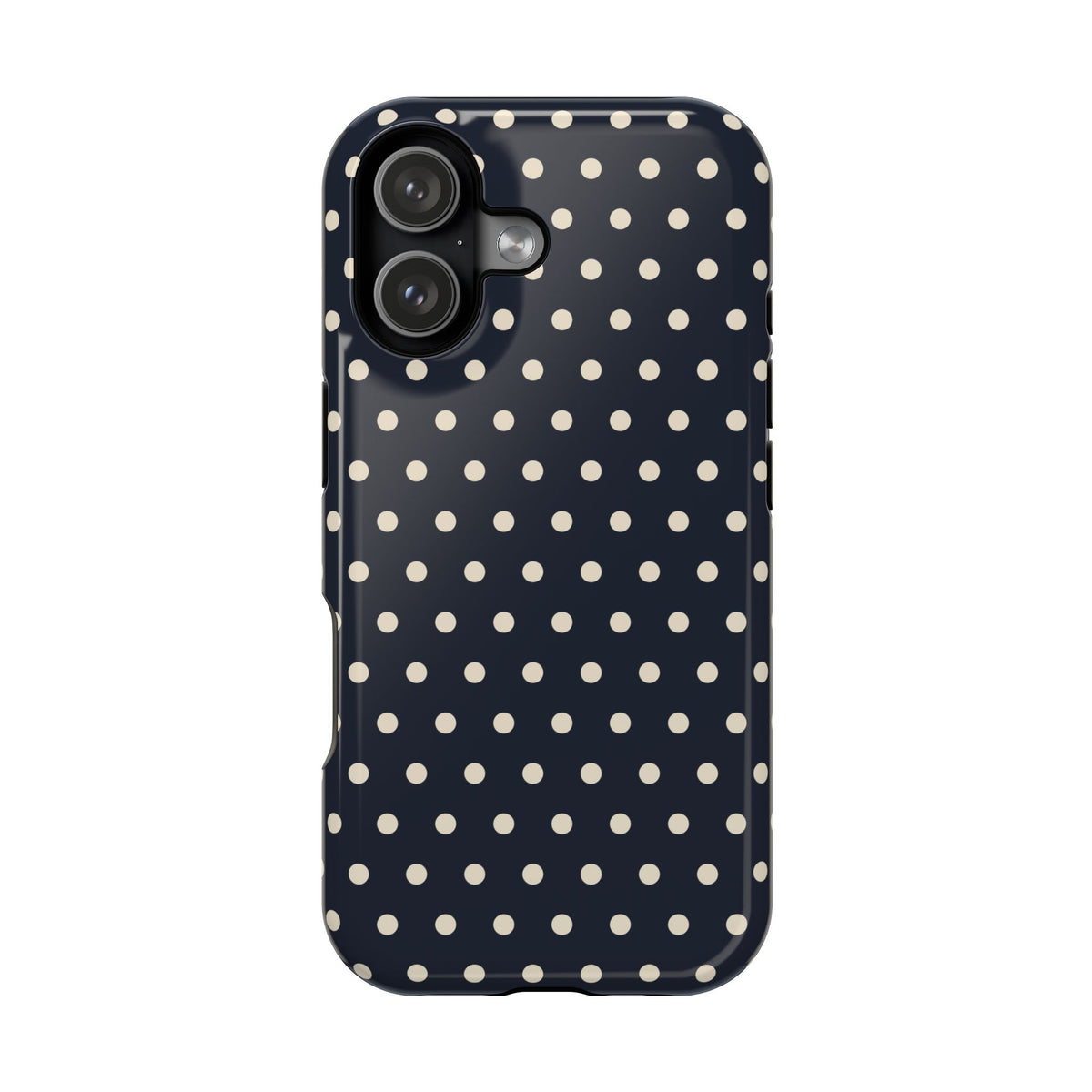 Ink Dot glossy phone case for iPhone 17; supplier-generated preview. Phone not included.