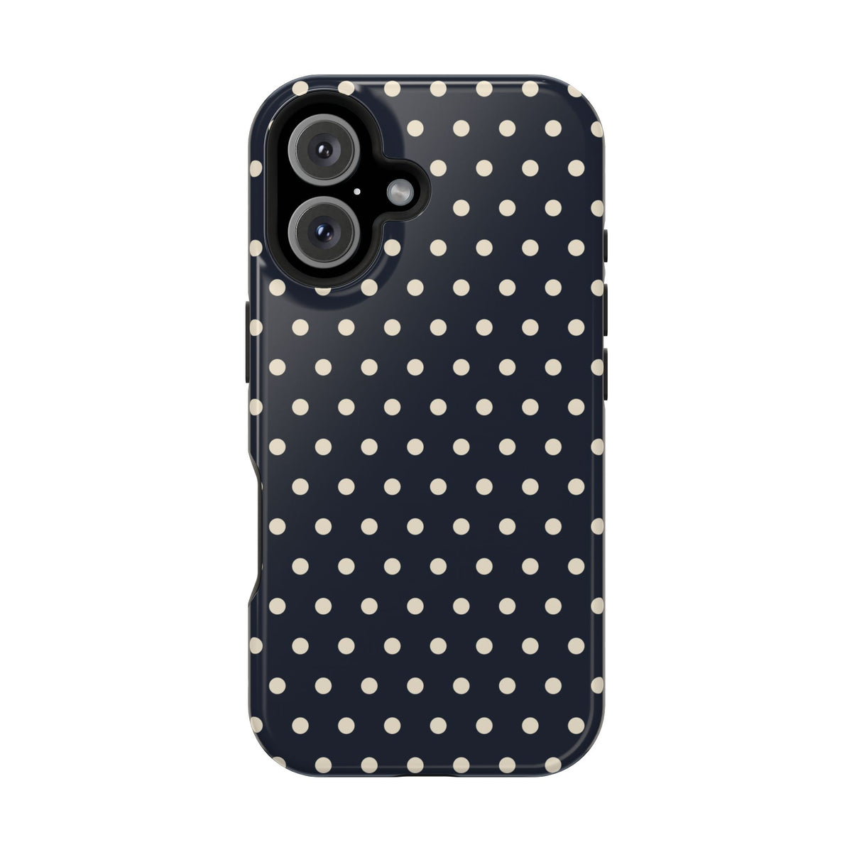 Ink Dot glossy phone case for iPhone 16; supplier-generated preview. Phone not included.