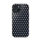 Ink Dot glossy phone case for iPhone 15; supplier-generated preview. Phone not included.