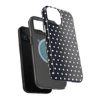 Ink Dot glossy phone case for iPhone 15; supplier layered-case view. Supplier-generated preview. Phone not included.